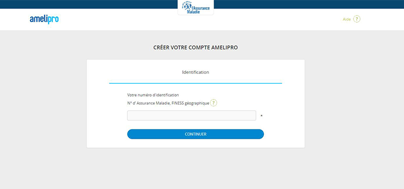 Créer un compte AméliePro