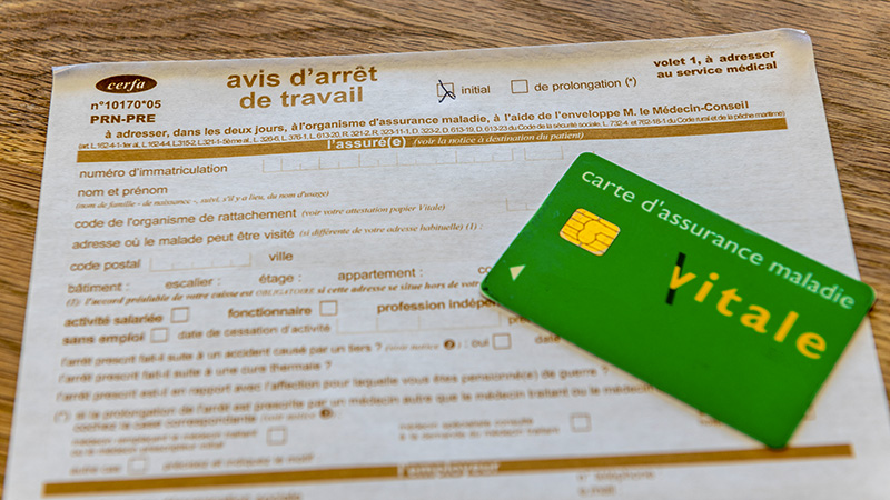 arrêt maladie, version papier